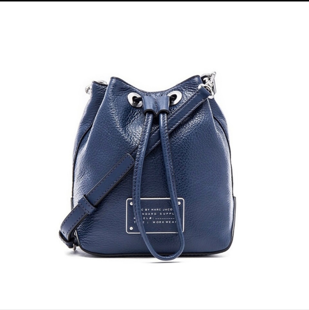 Marc by Marc Jacobs Too Hot to Handle Small Drawstring Leather Crossbody Bag - Picture 1 of 11